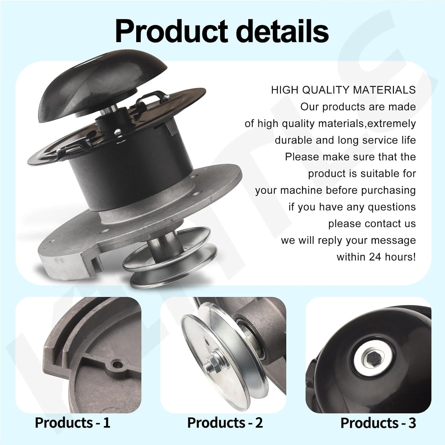 Trimmer Head Spindle Assembly 596878501 Compatible with Husqvarna Poulan 180333 172342 532180333 HU 625 WT PR22WT, McCulloch WT420, J625HWT