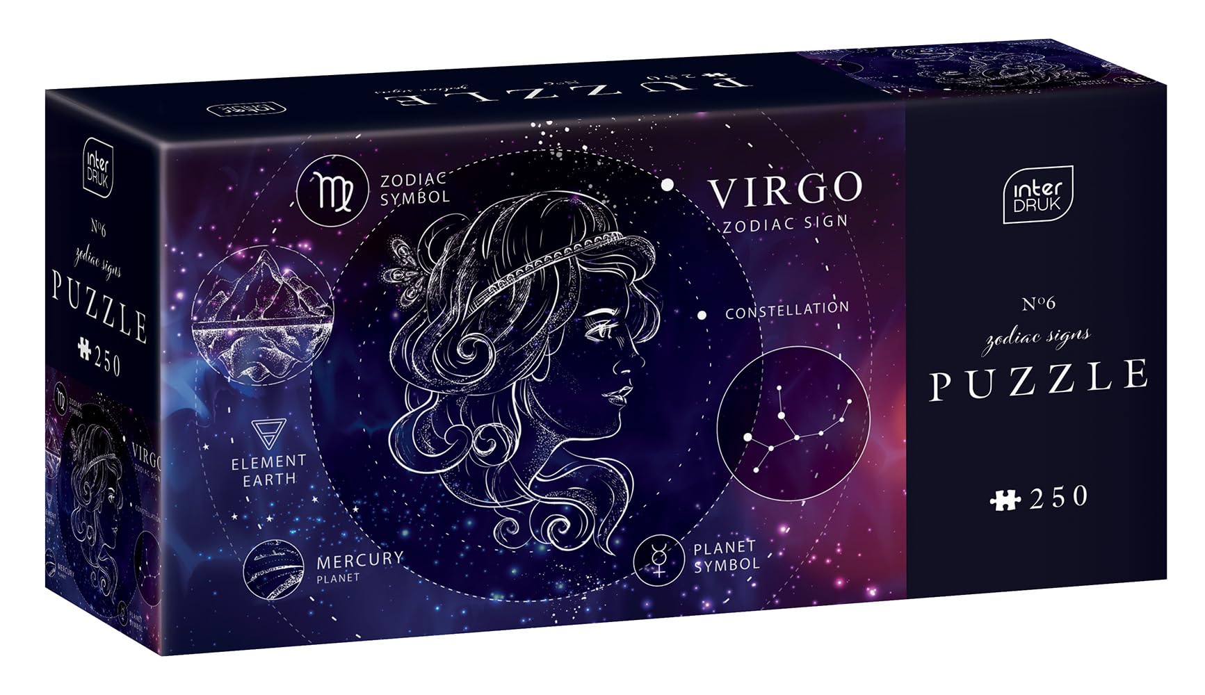 Interdruk - 250 Piece Jigsaw Puzzle for Adults - Zodiac Signs - Virgo