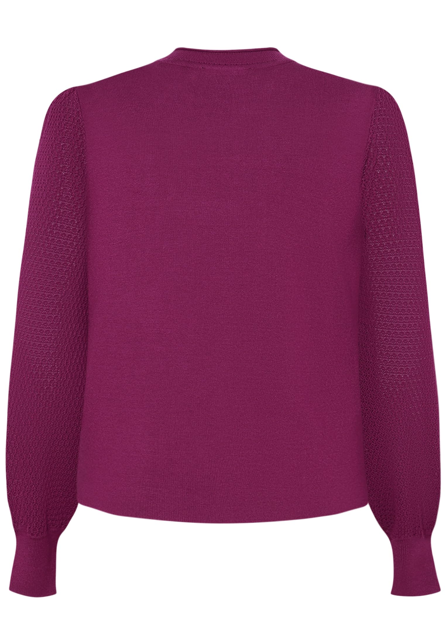 zero Damen Feinstrickpullover mit Puffärmeln
