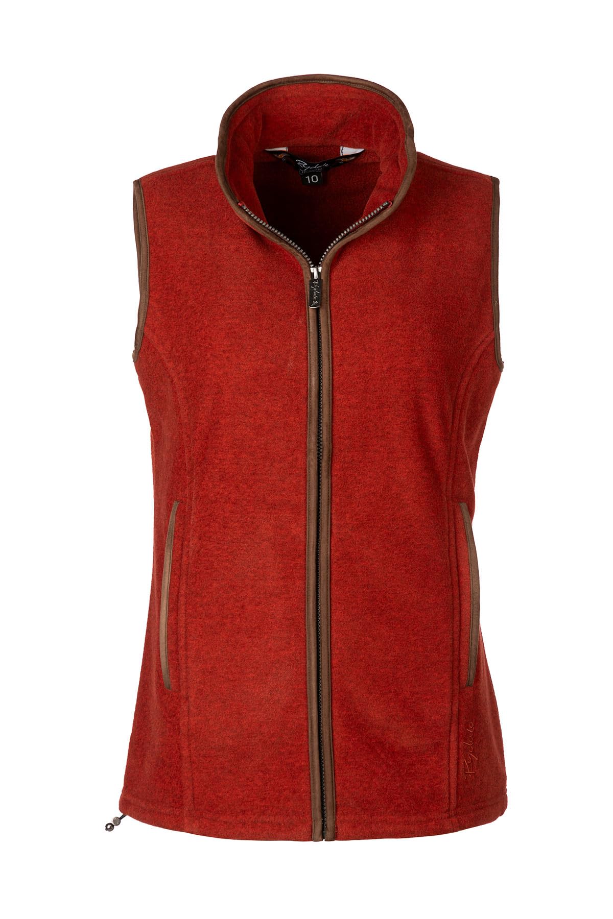 Rydale Women's Burnt Orange Huggate Waistcoat Fleece Gilet Bodywarmer Vest Sleeveless Jacket Country Gilets 12 Colours (As8, Numeric, Numeric_10, Regular, Regular, )