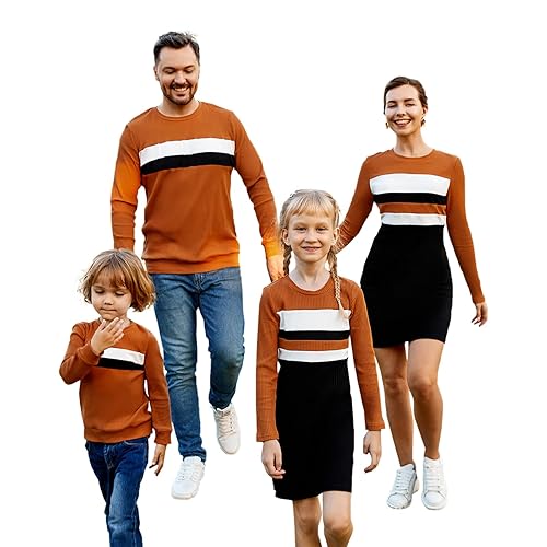 PATPAT Family Matching Outfits Fall Winter Cotton Long Sleeve Bodycon