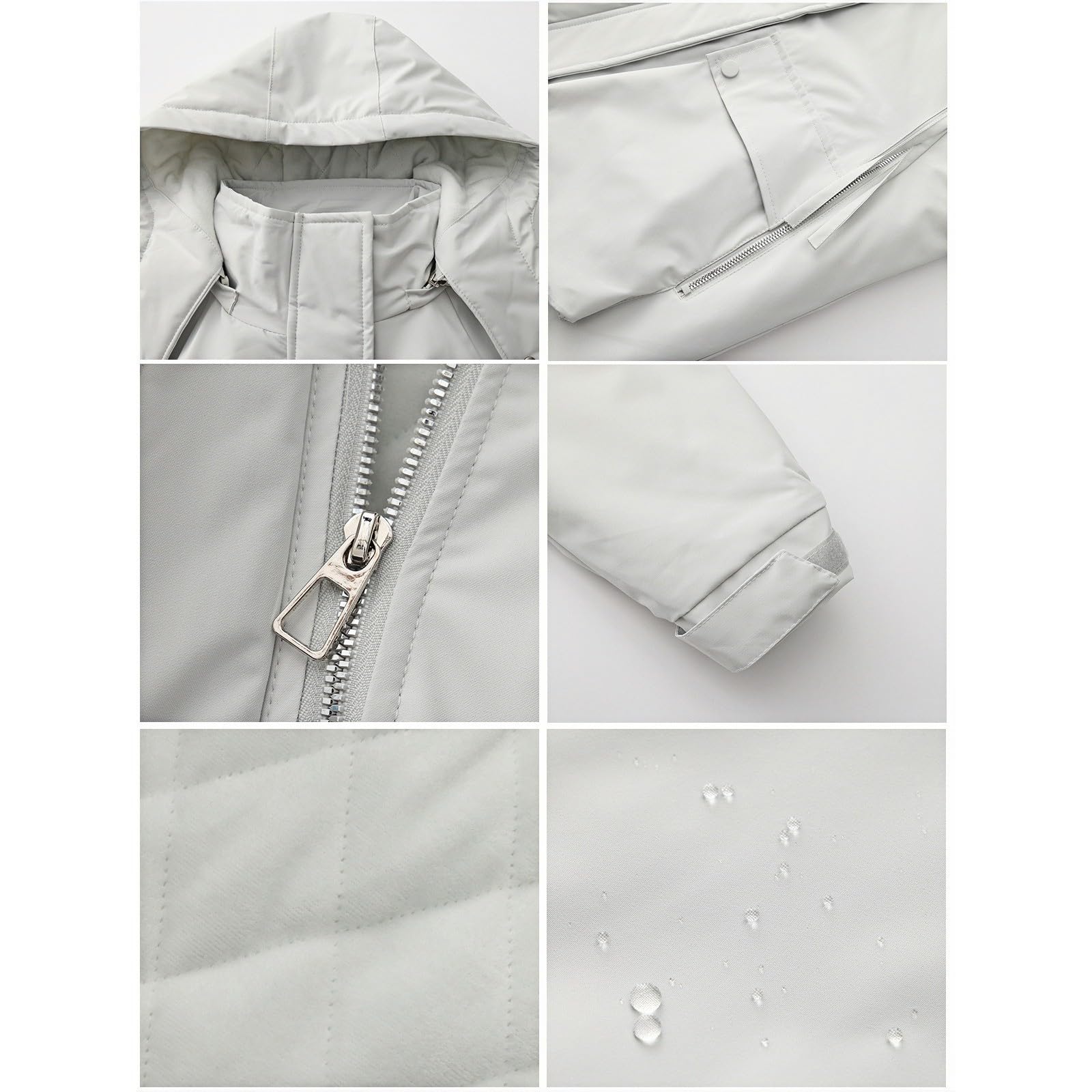 Generisch Regenjacken 2026 Leichte Anorakjacke Für Damen, Winddicht, Wasserabweisend, Langer Mantel Mit Kapuze Und Für Reißverschluss Verstaubar Radfahren Regenschutz Jacke