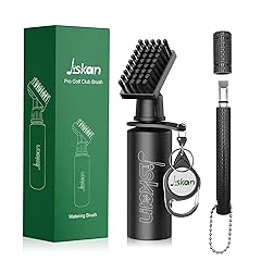Pro Golf Club Cleaner Brush Golf Groove Sharpener Tool with Retainer Clip and Squeeze Water Bottle 7.5 Inches Holds 4 Ounces of Water, Essentials Golf Bag Accessories Best Golf Gifts for Men