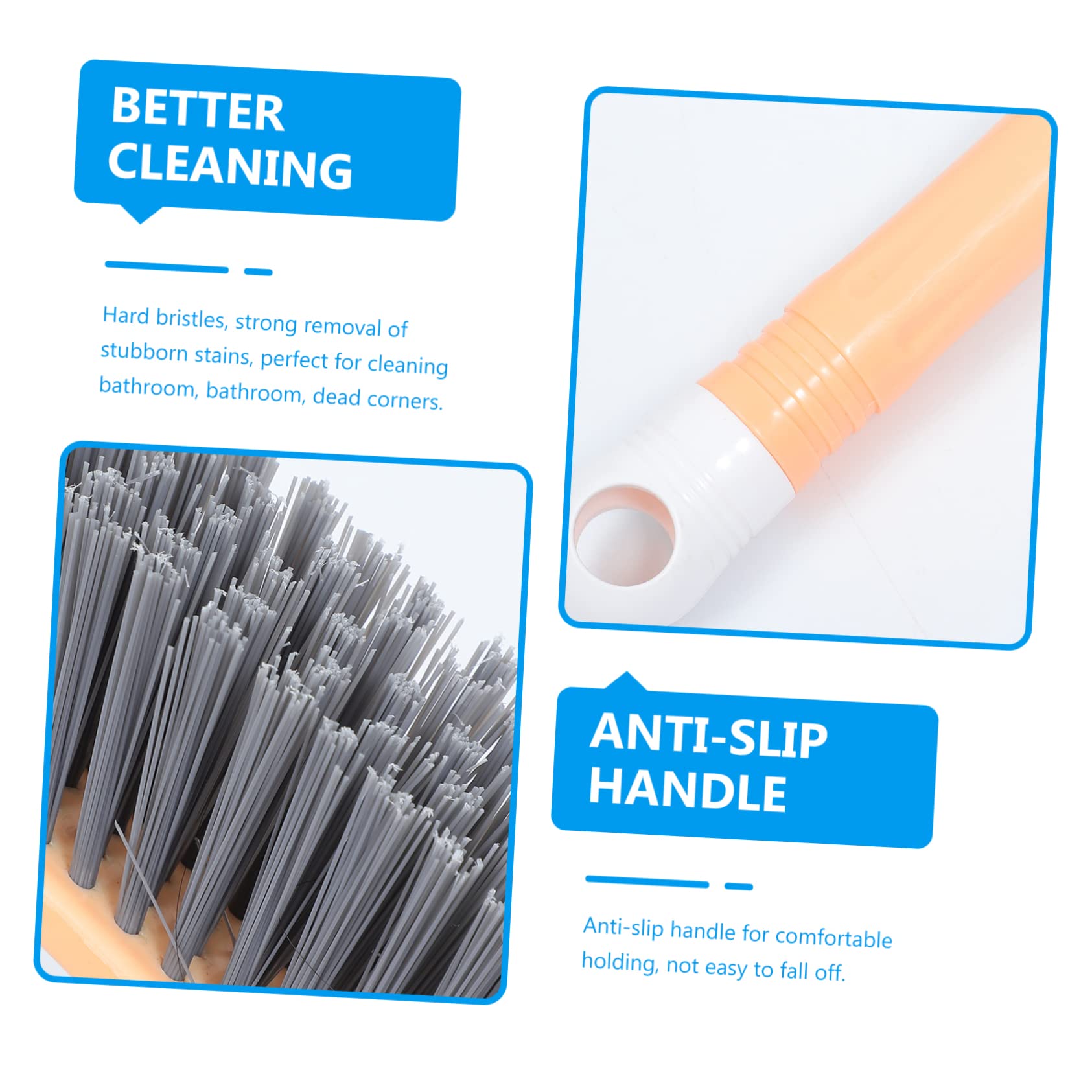 Cepillo De Limpieza para Suelos Escoba De Cerdas Duras Cepillo Multiusos para Fregar Escoba De Cocina Accesorio De Limpieza Baño