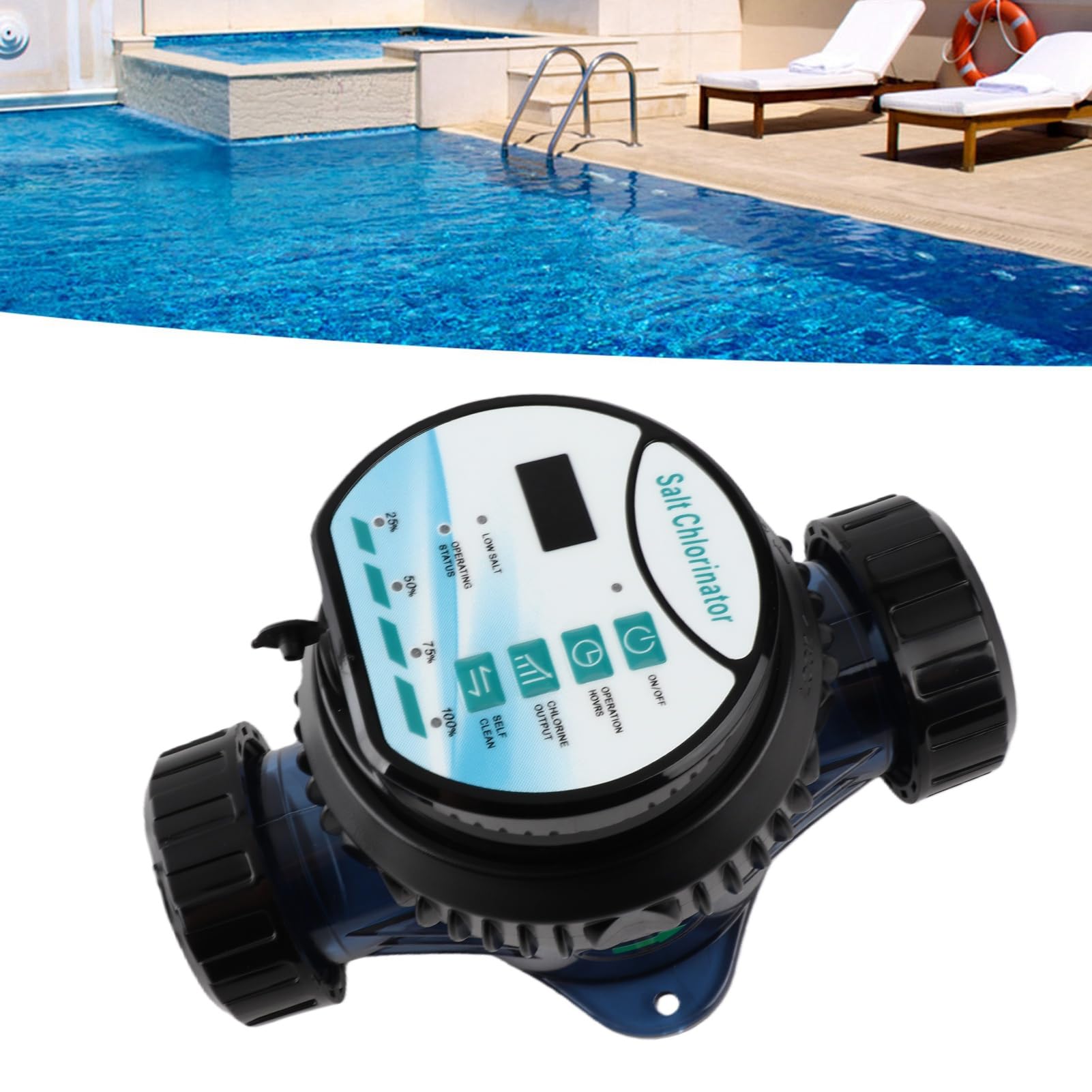 Diyeeni Cloratore DC24V, Piscina 1000-2000PPM, per Piscina (ECR02)
