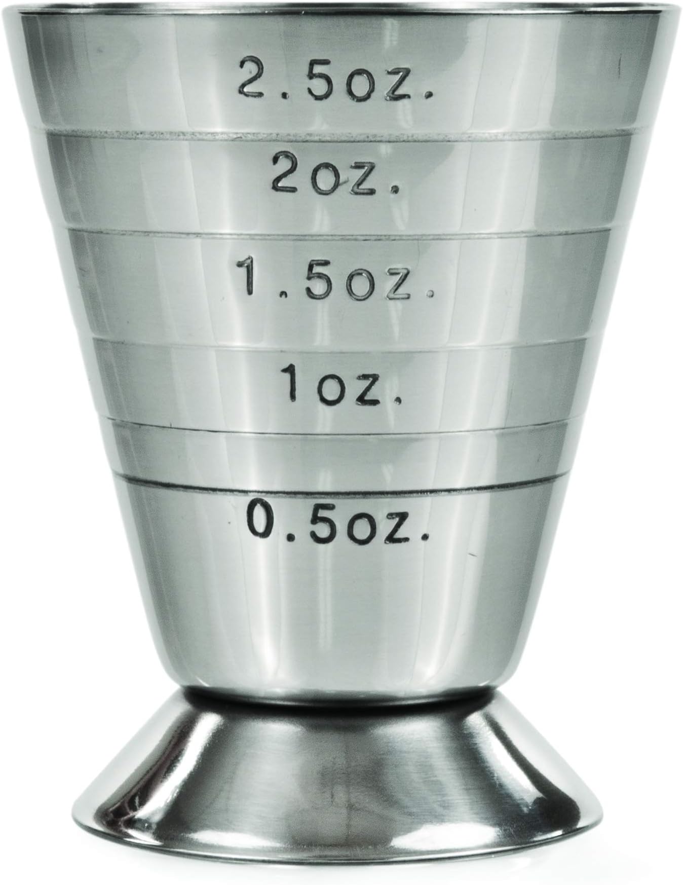 True Trio Multi Unit Measured Jigger, Metallic, 2.75", Multicolor