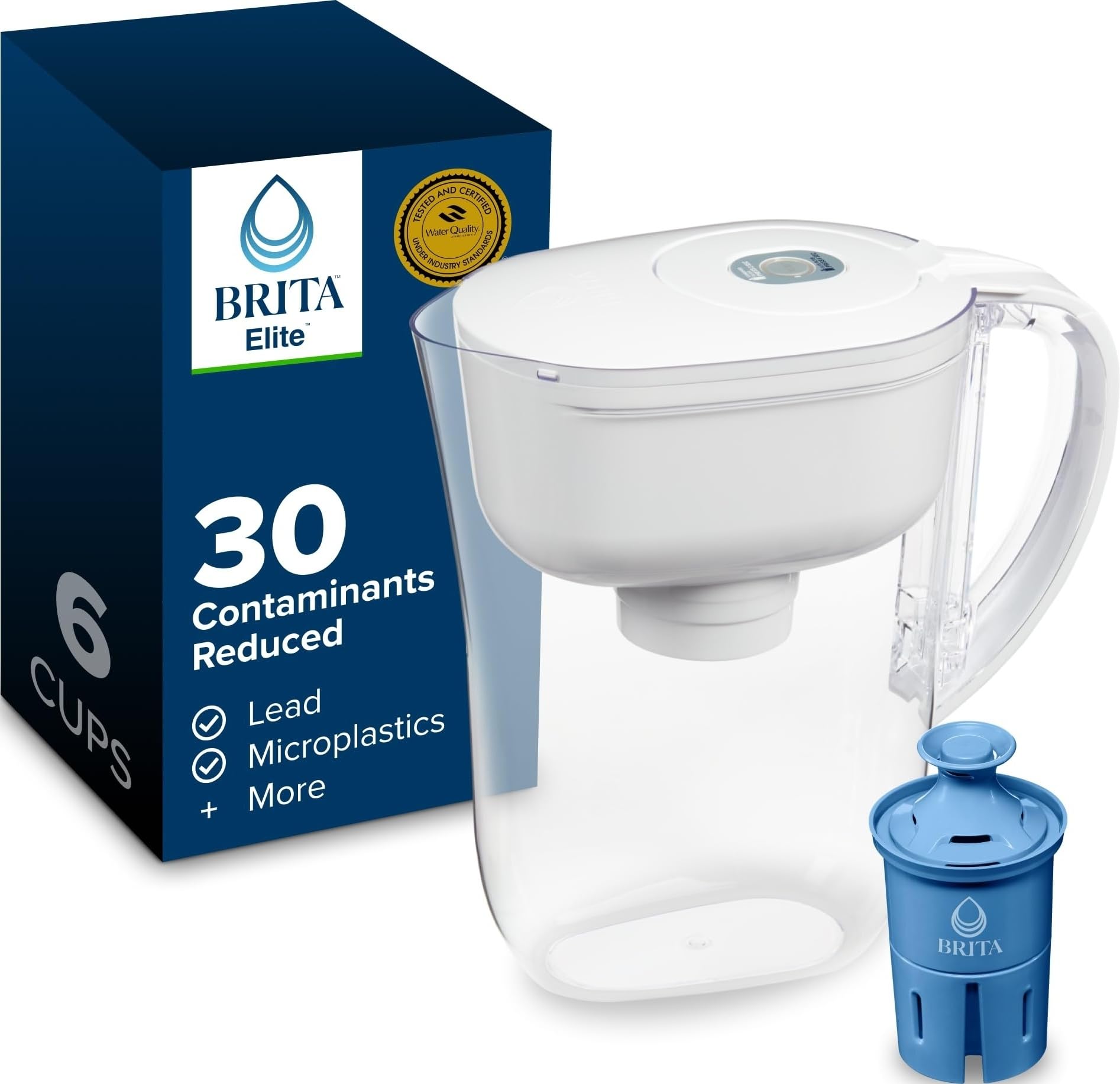 View 1 of **MISSING FILTER** Brita Small 6 Cup Water Filter Pitcher