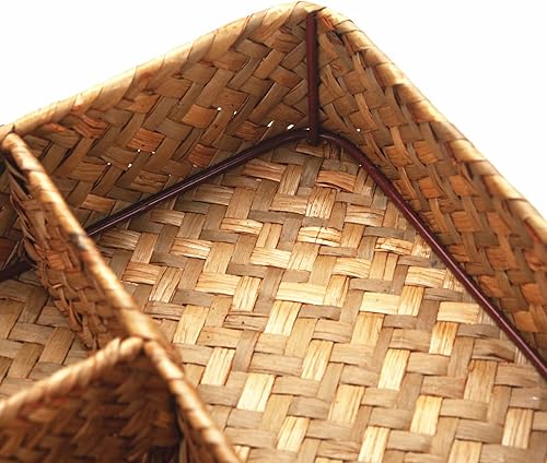 Miniatura 2 de YANGQIHOME Bolsa de té, soporte para paquetes de azúcar, organizador de condimentos de estación de café, cesta de almacenamiento de pastos marinos,