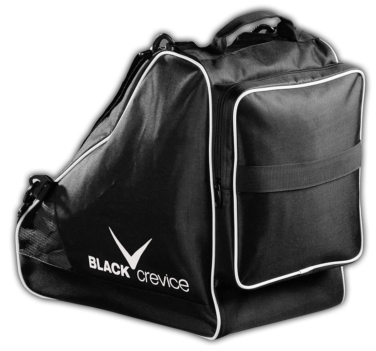 Black Crevice Set de Sacs de Ski I Set Combi I Robustes 600D/PVC I avec bandoulière I Sac de Ski : 180x20x20cm I Sac de Chaussures de Ski : 43x27x42cm