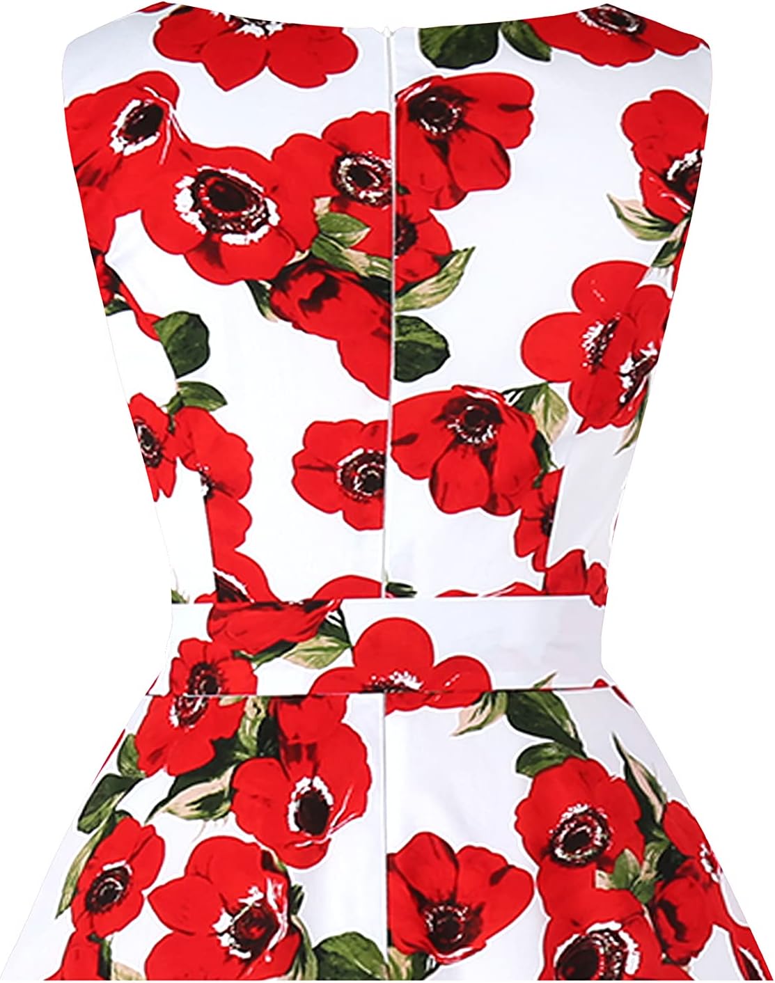 Dressever Women's 50s 60s Vintage Sleeveless Cocktail Party Dress with Pockets