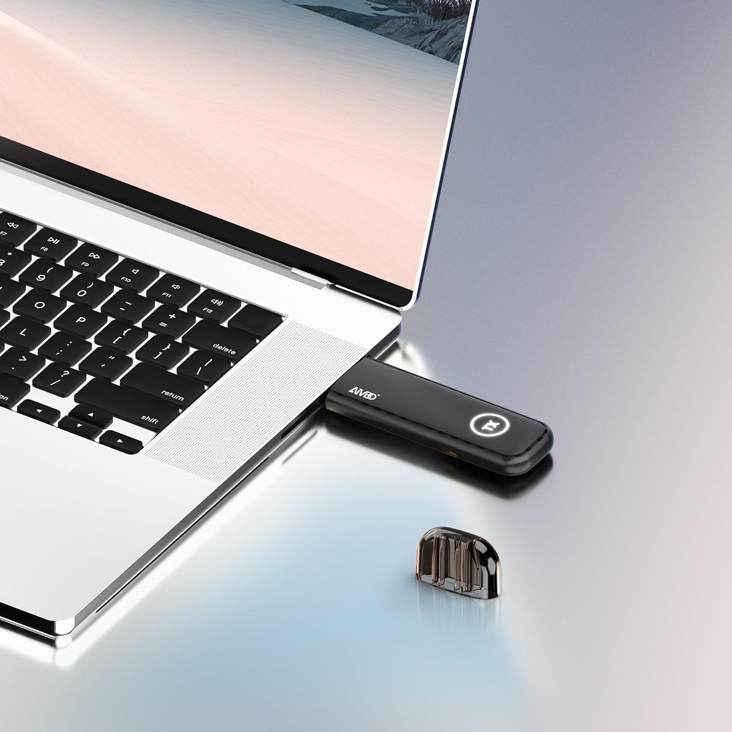 HDMI sans Fil Émetteur et Récepteur HD 5G, Wireless HDMI Transmitter Receiver Portable, 165FT/50M Audio Vidéo pour Laptop/TV Box/Caméra/Blluray vers HDTV/Projecteur/Moniteur (Noir-TX)