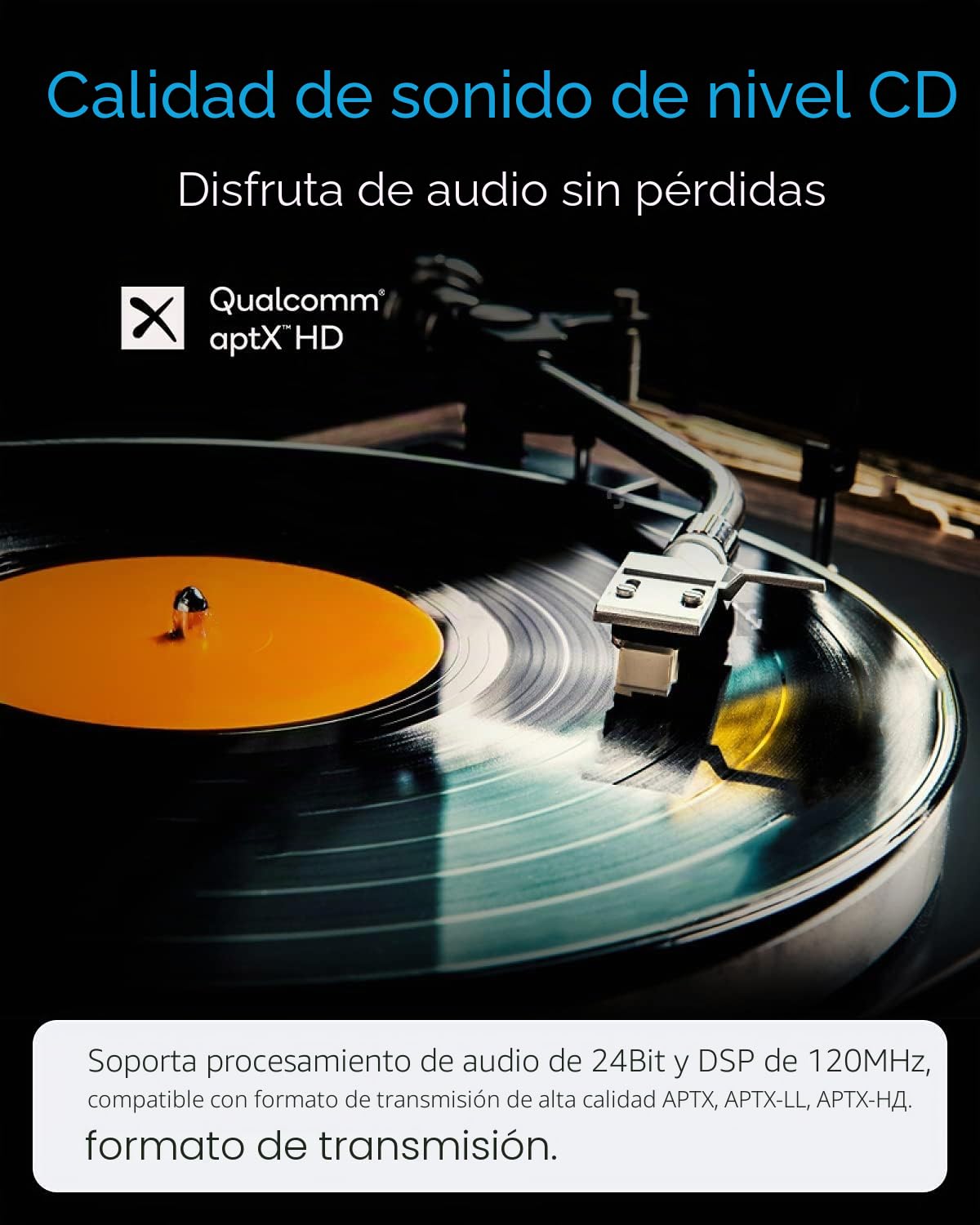 Adaptador de Audio Bluetooth para Coche para Mercedes-Benz 2008-2012 con Puerto AMI, transmisor Bluetooth con Sonido aptX-HD y Cable AMI