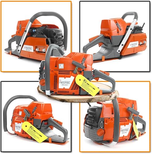 Miniatura 6 de NEO-TEC NH872 Motosierra de gas de 24 pulgadas, cabezal de potencia de motosierra de gasolina de 71 cc, todas las piezas compatibles con Husqvarna