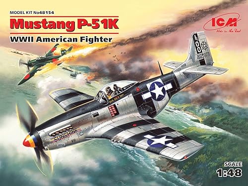 Miniatura 2 de ICM 48154 - Modelo de avión Mustang P-51K, Avión militar plástico de la Segunda Guerra Mundial American Fighter - Escala 1:48