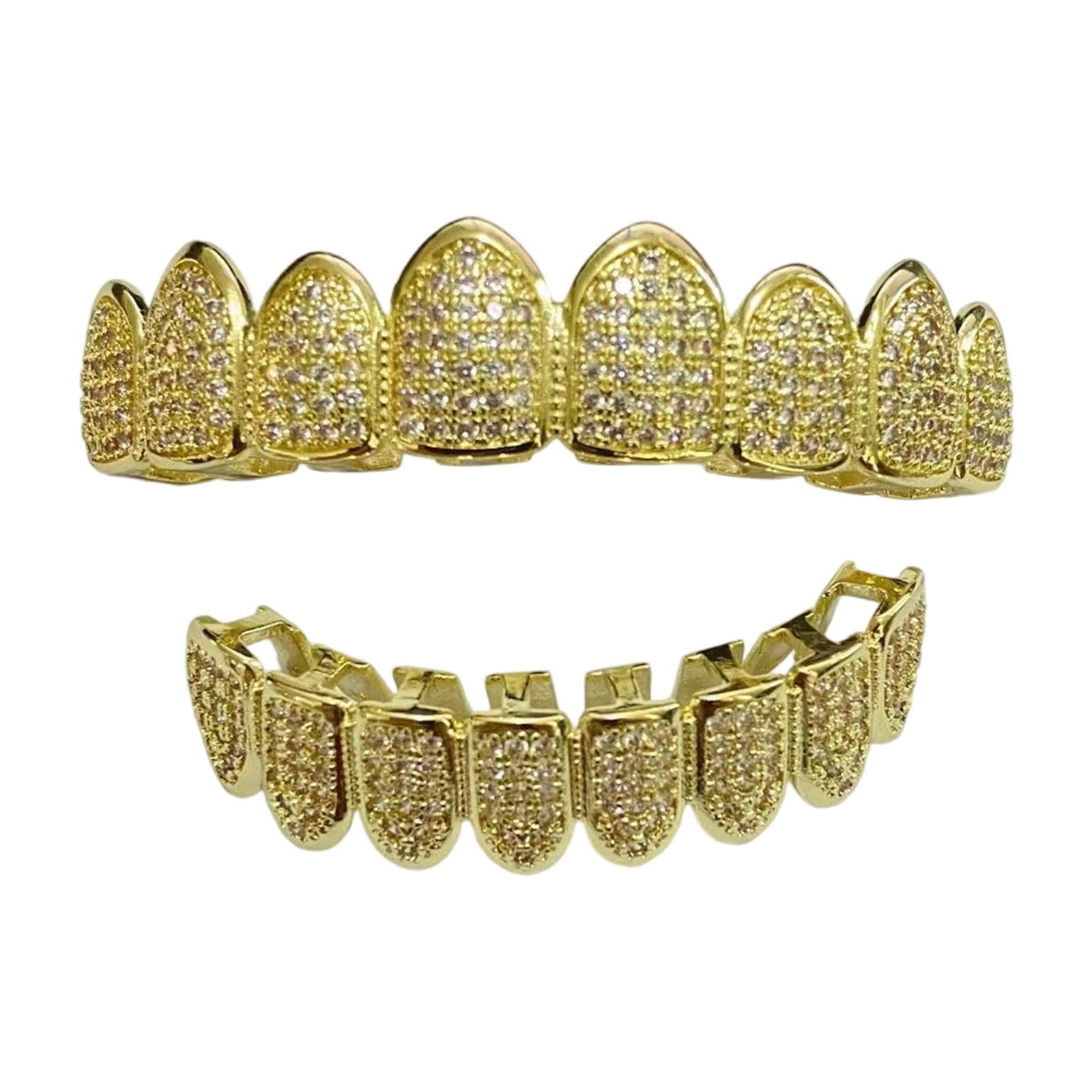 Beimus Hip Hop Teeth Removable Hip Hop Teeth Decoration Jewelry Accessories for Men Music Concerts Halloween Cosplay Decoration
