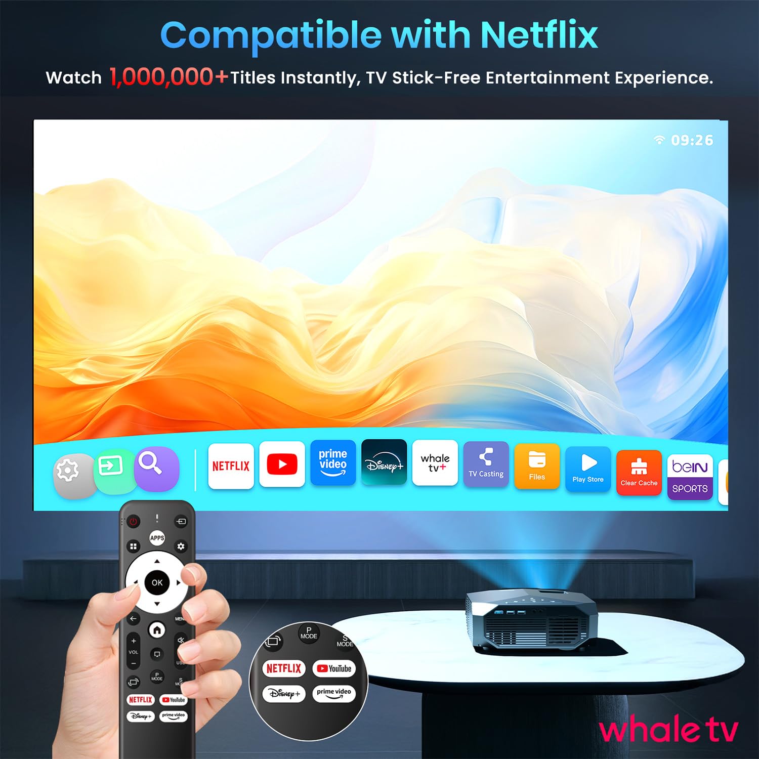 Amazon.com: [Compatible with Netflix/High Brightness] Smart
