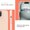 YATWIN Silicone Back Case for iPhone 15 Pro, Soft-Touch Phone Back Cover for Apple iPhone 15 Pro - Link Pink gallery image