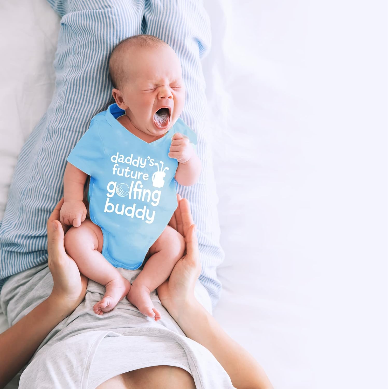 CBTwear Daddy’s Future Golfing Buddy Baby Bodysuit Adorable Boy Romper Clothing Cute Newborn Clothes - Image 5