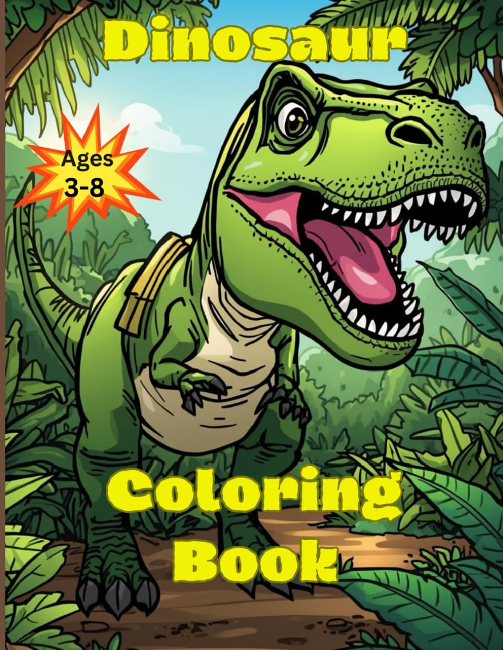 Dinosaur Coloring Book: Adorable Illustrations for your young Dino lover