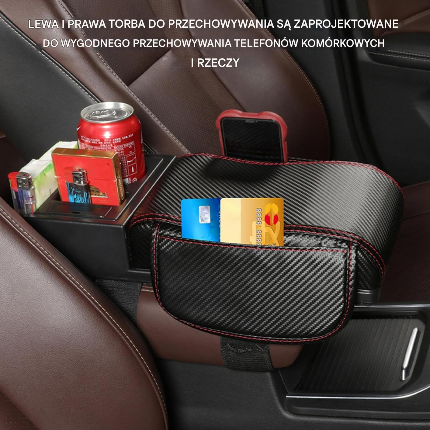 Podkładka Pod Łokieć Samochodowa Skórzana Mata Podkładowa Konsoli Z | Wyposażenie Wnętrza Samochód Dostawczy Pickup RV Przyczepa