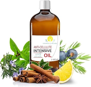 Powerful Anti-Cellulite Oil Reducer, Revelation Summer 2024, Slimming 100% Natural, Penetrates 6 Times Better Than an Anti-Cellulite Cream, 6 X More Results, Stretch Mark Prevention, 500 ml