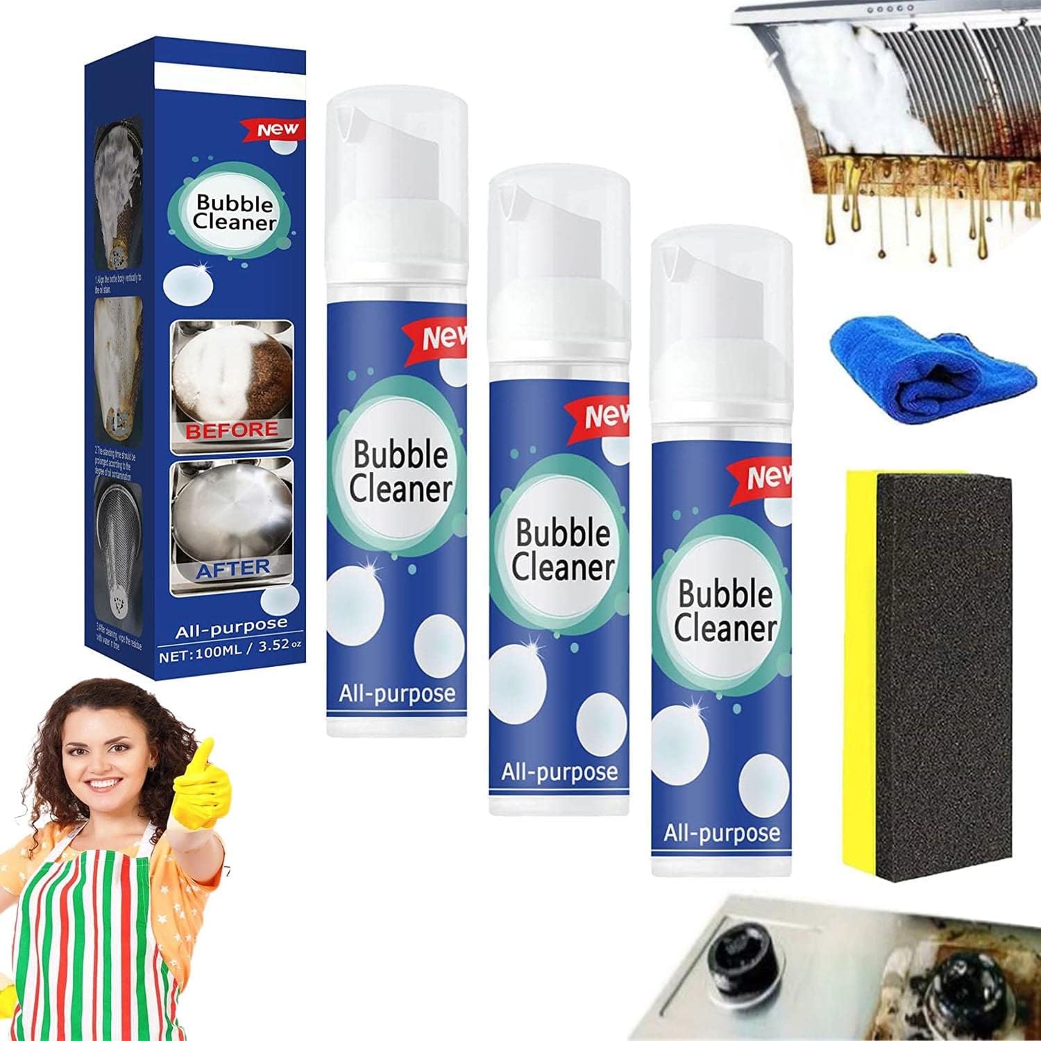 Tianfry Bubble Cleaner Foam, North Moon Bubble Cleaner