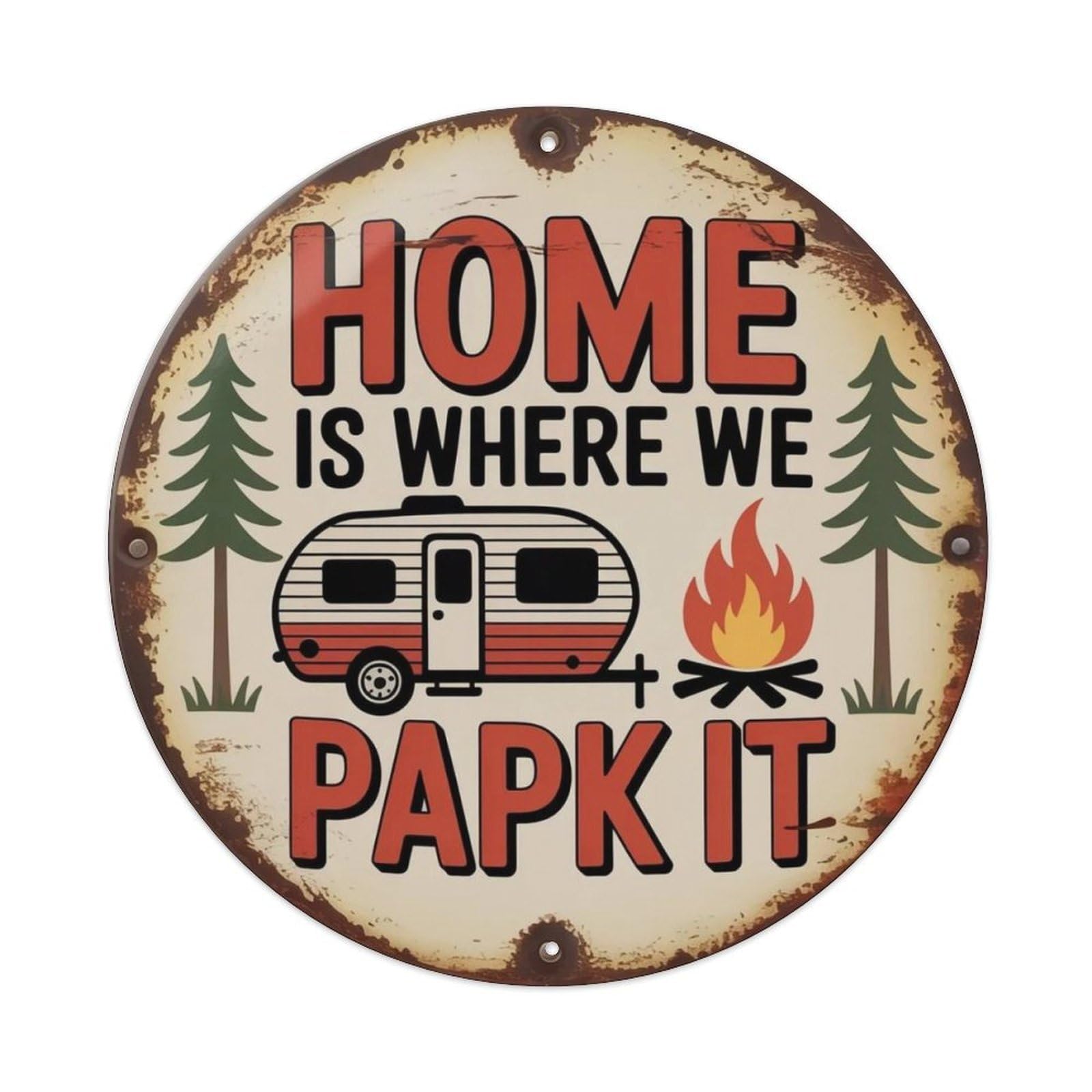 Cabin Life No Wifi Metal Tin Sign Plaque
