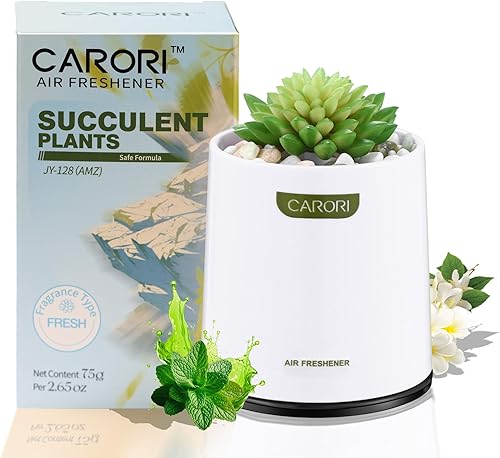 Ambientador de baño, ambientador de gel suculento, fragancia decorativa creativa para el hogar y el escritorio de la oficina, perfumado fresco