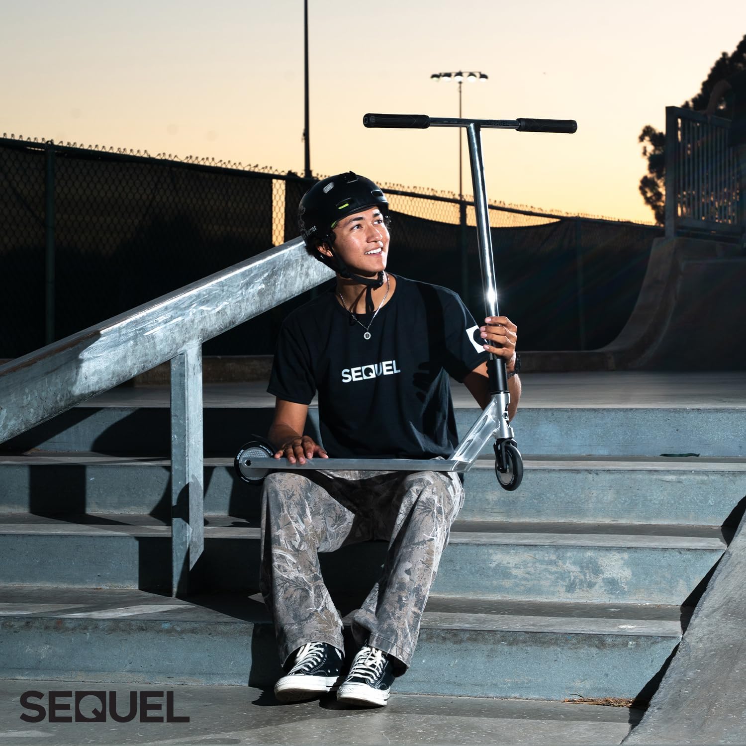 Sequel Rise Stunt Scooter – Complete Pro Trick Scooter with Aluminum Frame, 110mm Wheels, 220 lbs Weight Capacity, Ages 8+