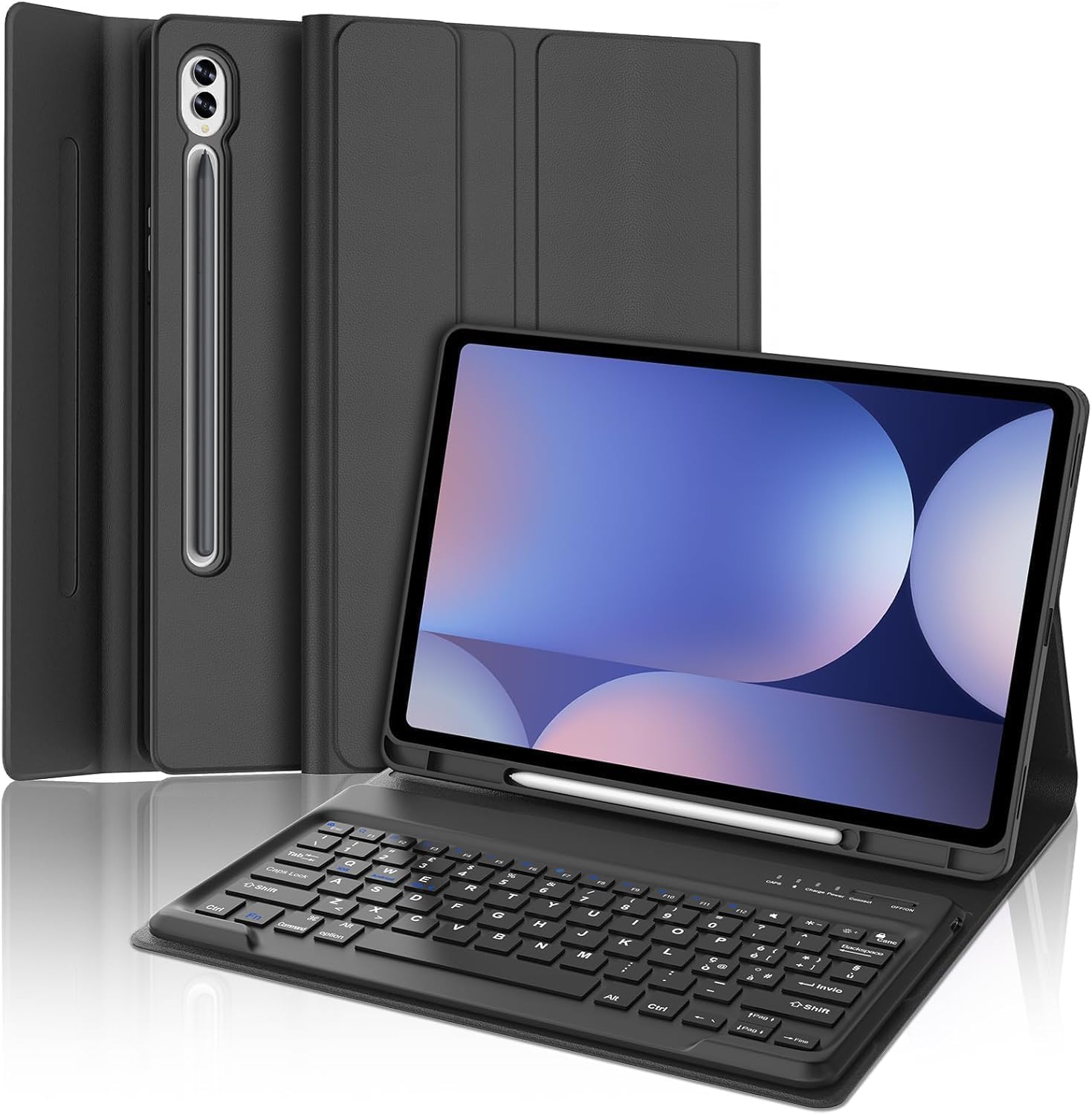 Occtingkind Per Galaxy Tab S10+ 12,4" Cover Tastiera Italiana | Tastiera per Tablet Samsung S10 + - Custodia Magnetica Rimovibile Bluetooth Keyboard, Lunga autonomia, Nero