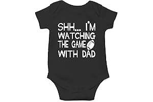 AW Fashions 'Shh... I'm Watching The Game With Dad' Baby Bodysuit