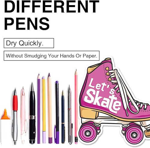 Miniatura 4 de Invitaciones de fiesta de patinaje sobre ruedas con sobres, juego de 20 invitaciones en forma de patín de ruedas, invitaciones de cumpleaños, baby