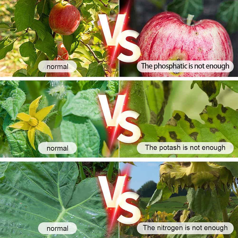 4 in 1 NPK Soil Tester Digital, LCD Soil Fertility Meter for Nitrogen Phosphorus Potassium & Temperature Measurement, High Accuracy Soil Analyzer