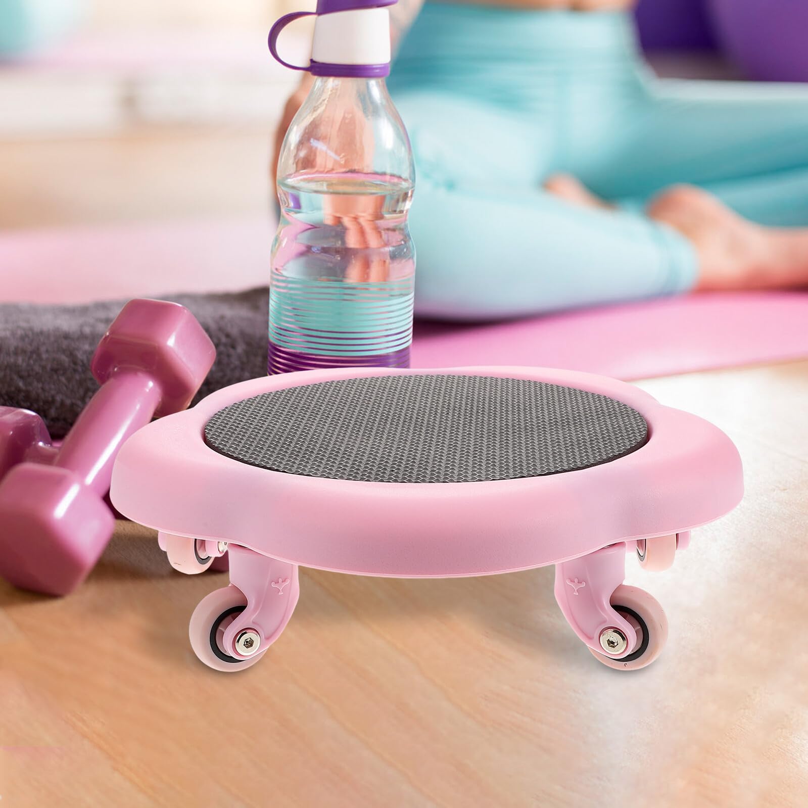 Gatuida Fünfrädriges Bauchmuskeltrainer Zuhause Stabile Core Sliders mit Sicherer Konstruktion Effektives Bauchmuskeltraining zur Straffung und Definition der Körpermitte