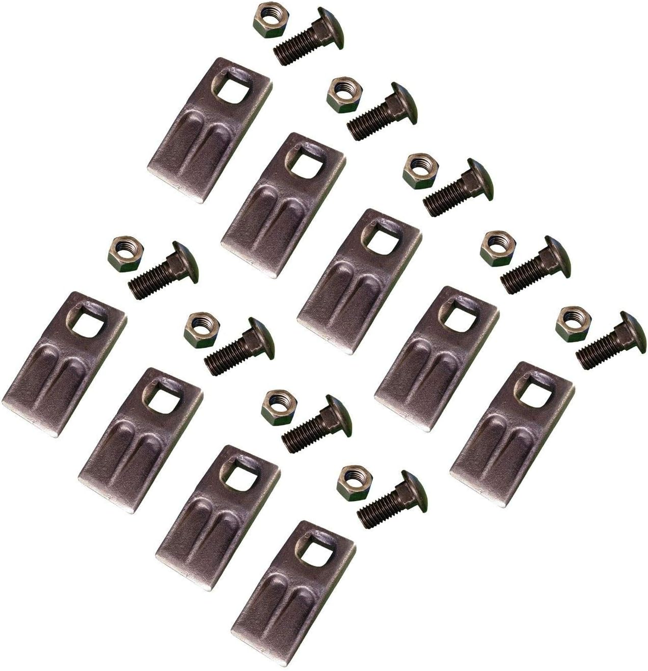 9 - Square Hole Replacement Auger Teeth w/Hardware - SQ58-58PB, AT-5
