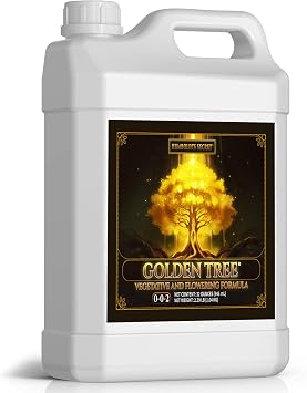 Humboldts Secret Golden Tree Liquid Plant Food | Enhances Growth Indoors or Outdoors | All-in-One Plant Nutrients for Vegetables, Trees, Flowers, Fruits, Roses, Lawns, Tomatoes | 32 Ounce