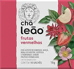 Leão Chá De Frutas Vermelhas Fuze Com 10 Saquinhos