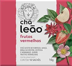Leão Chá De Frutas Vermelhas Fuze Com 10 Saquinhos