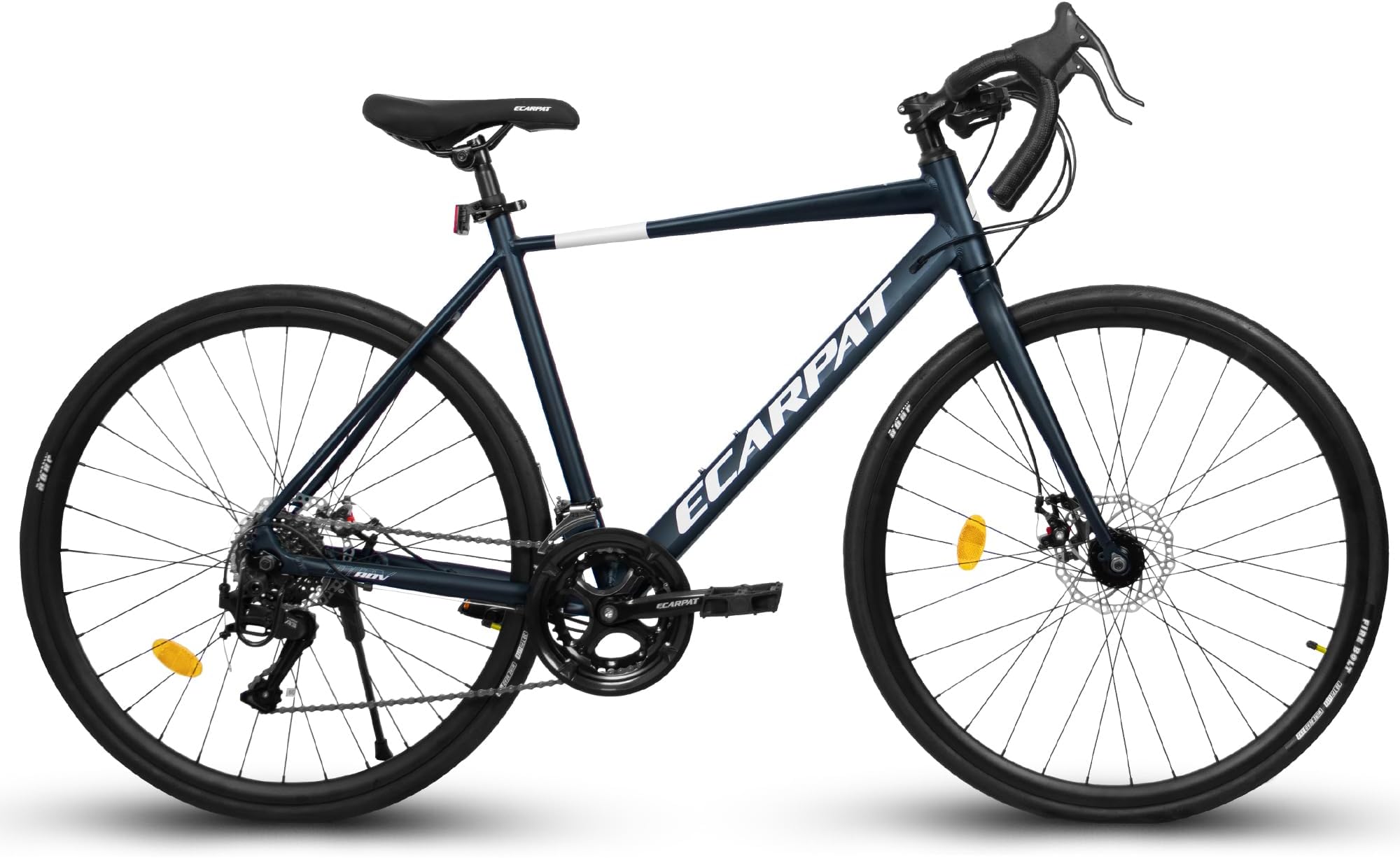 700C Lightweight Aluminum Road Bike, 16-Speed Racing Bicycle with Disc Brakes, Hybrid Commuter Bike for Men and Women, Perfect for City Roads and Outdoor Cycling