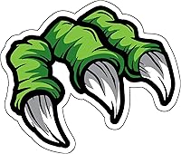 Vista 1 de WickedGoodz Calcomanía de garra de dinosaurio, para laptops, vasos, ventanas, coches, camiones, paredes