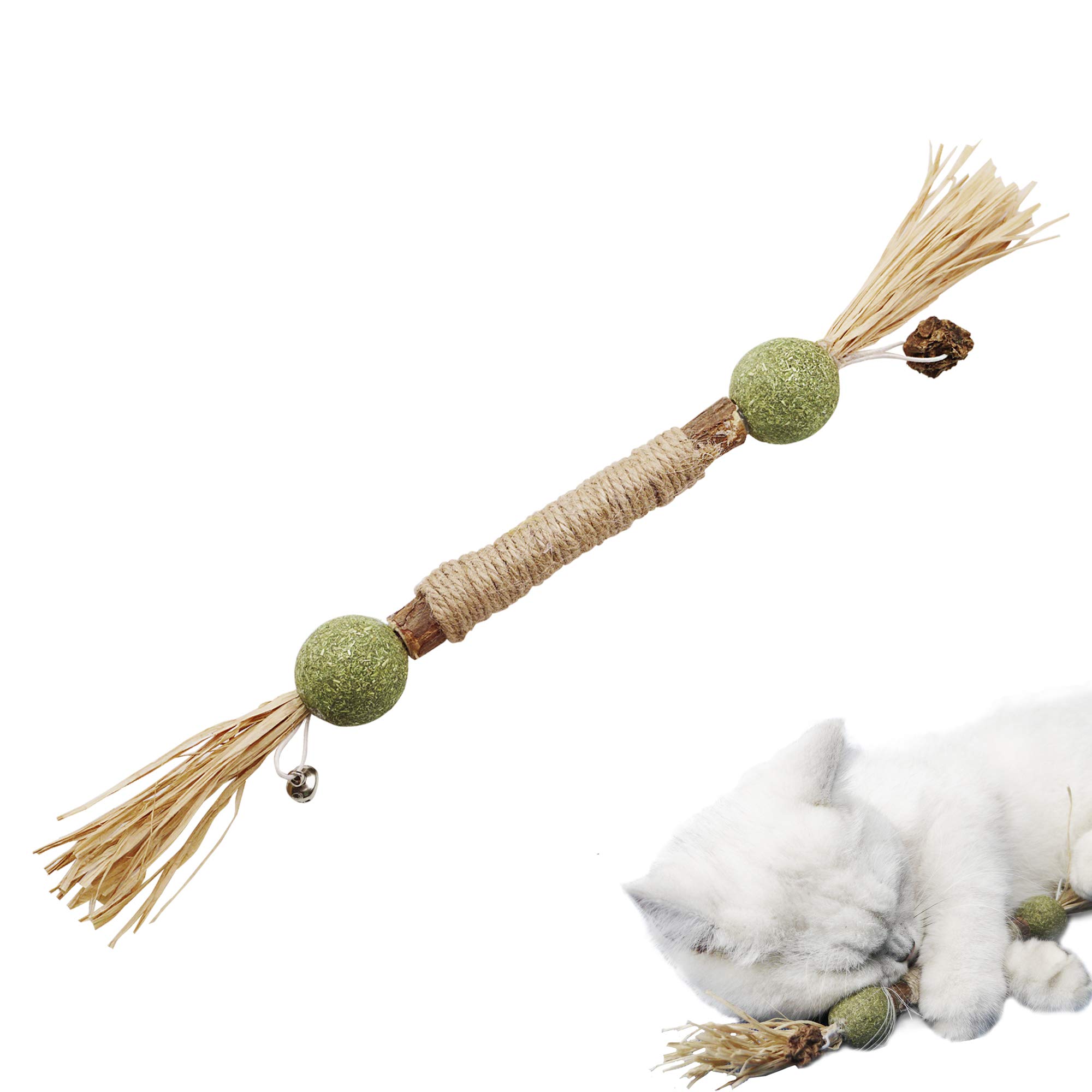 PAZ'S GIFT Catnip Toy Cat Toys Catnip Toy cat chew Toy cat Kicking silvervine Stick Teeth Cleaning Cute Kitten Teething Indoor Interactivecat Dental