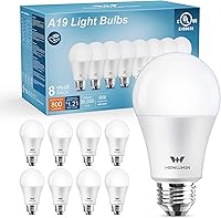 Vista 14 de Foco LED A19, bombillas E26 de 9 W (equivalente a 60 vatios/80 vatios), blanco suave de 3500 K, no regulable, base estándar de 800 lm