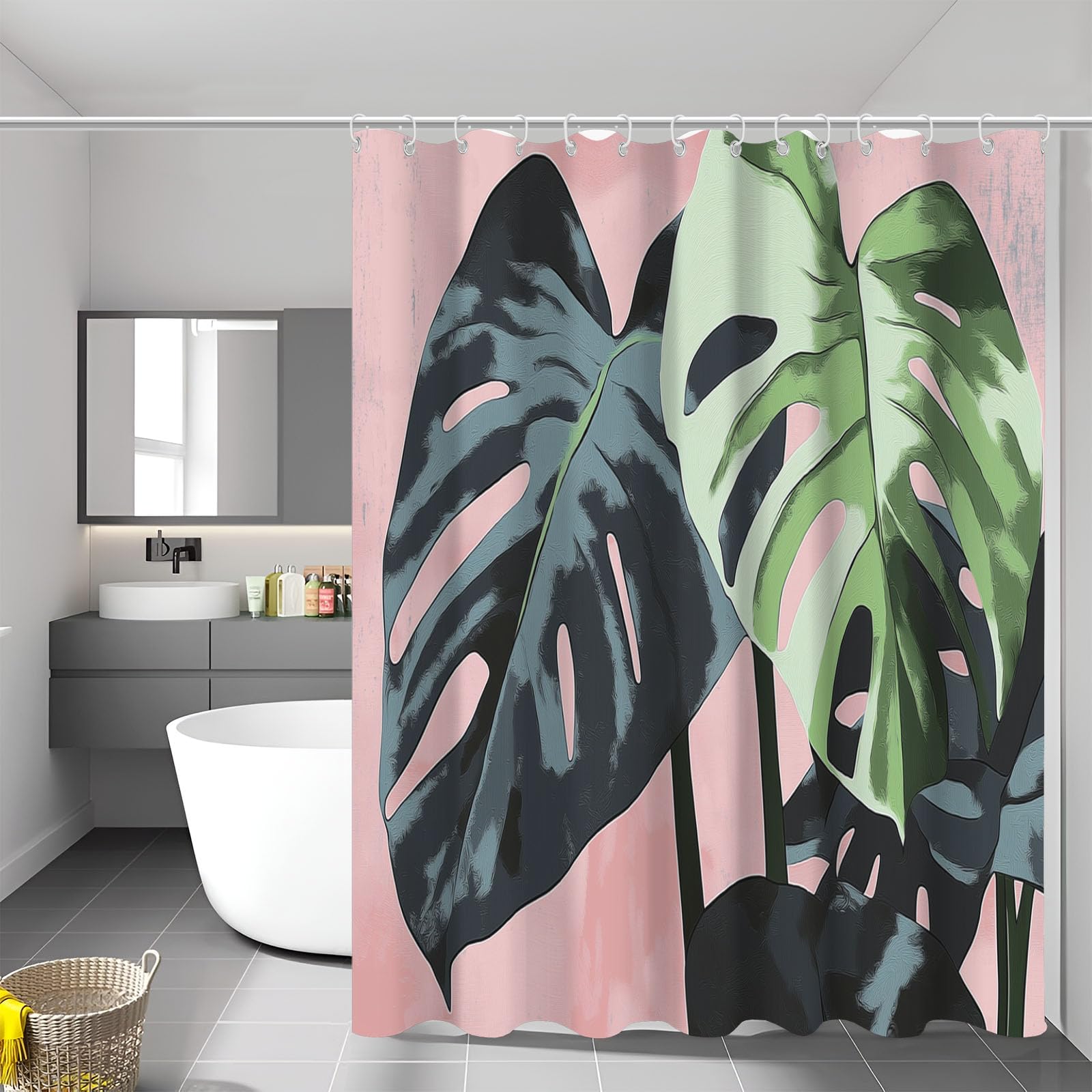Rideau de douche en tissu polyester pour transformer votre salle de bain