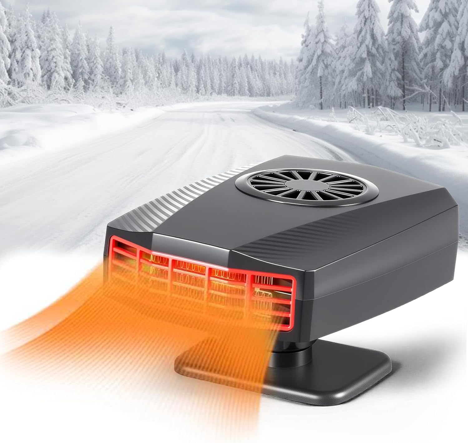 Portable Car Heaters for Vehicle - 12V Car Heater that Plugs into Cigarette Lighte, 2 in 1 Fast Heating and Cooling Fan Car Windshield Defogger for Cars SUV Trucks