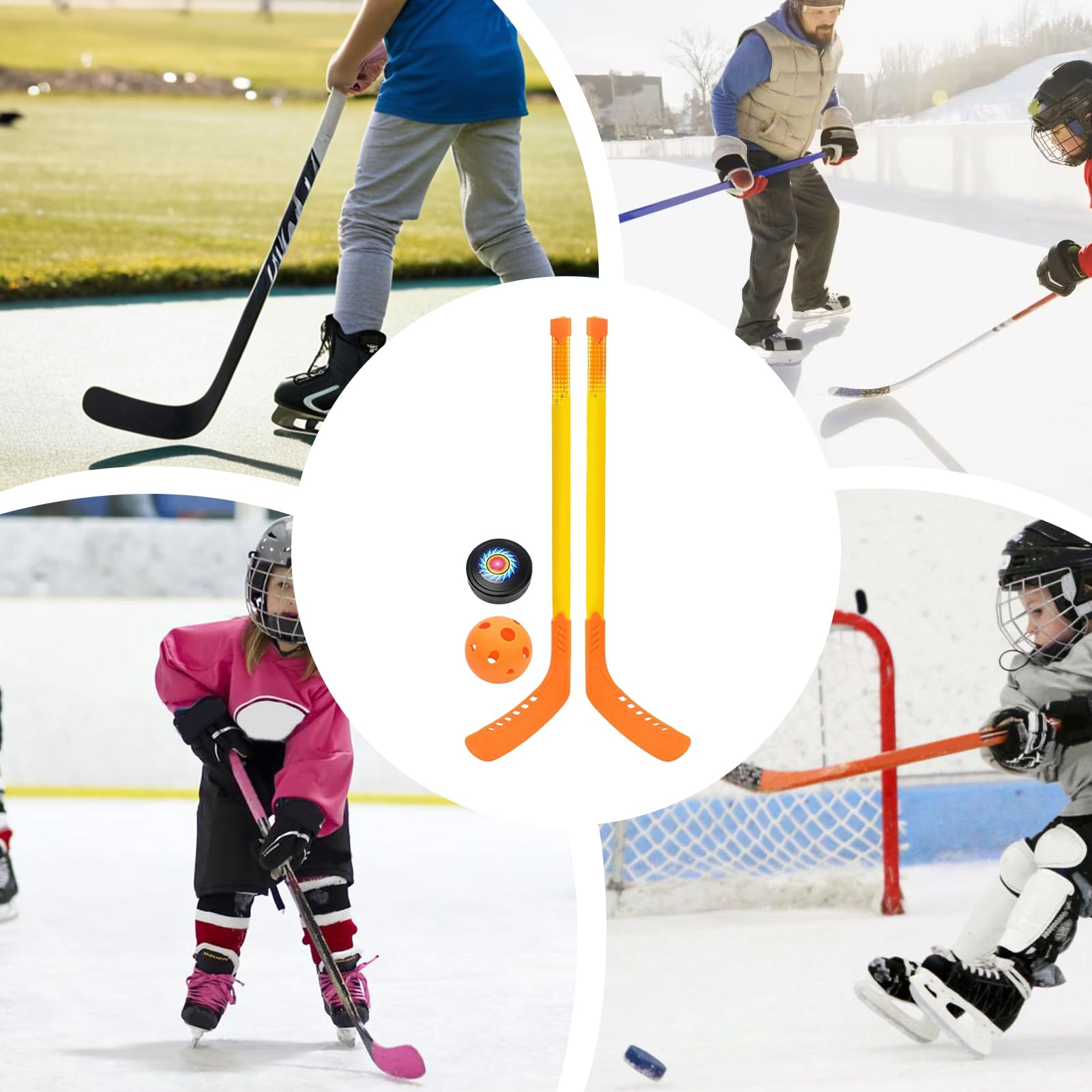 Palos de Hockey en Sala Juego de palos de hielo para principiantes