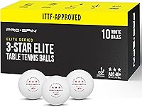 PRO-SPIN 3-Star ITTF-Approved Ping Pong Balls - 40+ ABS Table Tennis Balls for Pro Training & Tournaments Indoor Outdoor
