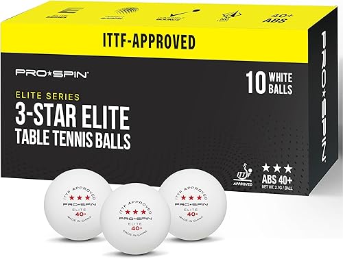 Miniatura 8 de PRO-SPIN Ping Pong Balls – 3-Star ITTF-Approved Premium Table Tennis Balls High-Performance 40+ ABS Professional Quality for Indoor & Outdoor