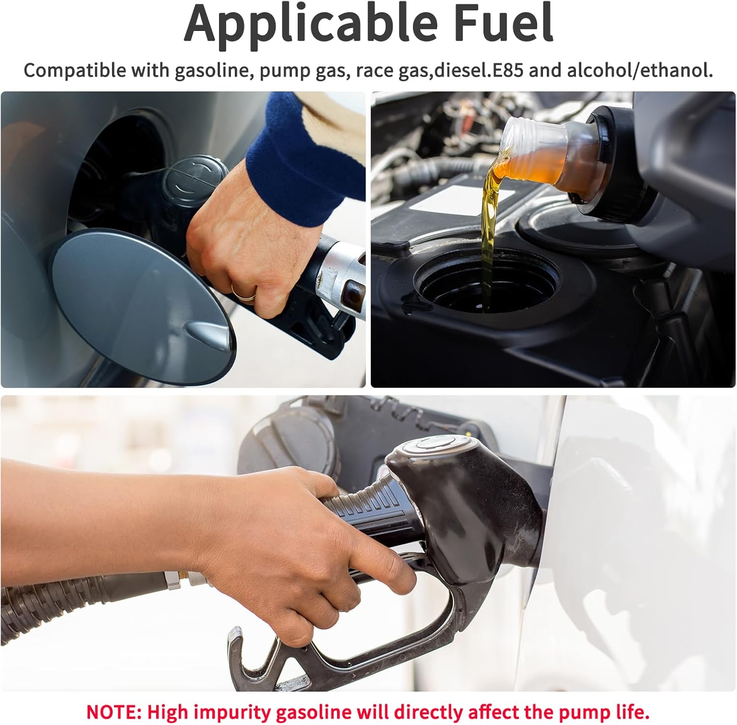 External Inline Fuel Pump Electric 300Lph High Flow 24V Universal 0580254044