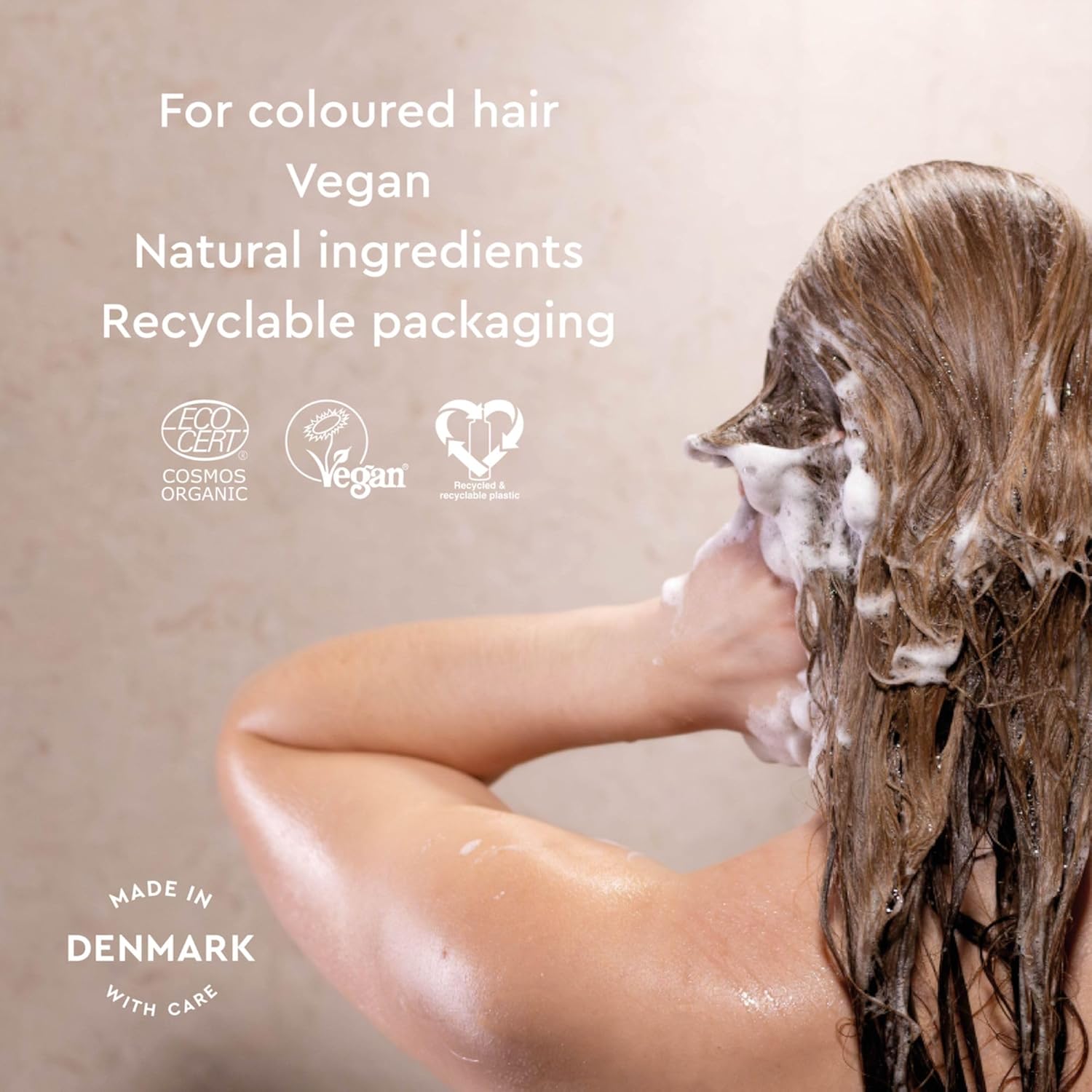 Urtekram Shampoo - Colour Preserve - Wild Rose - 250 ml, Vegan, Organic, Natural Origin