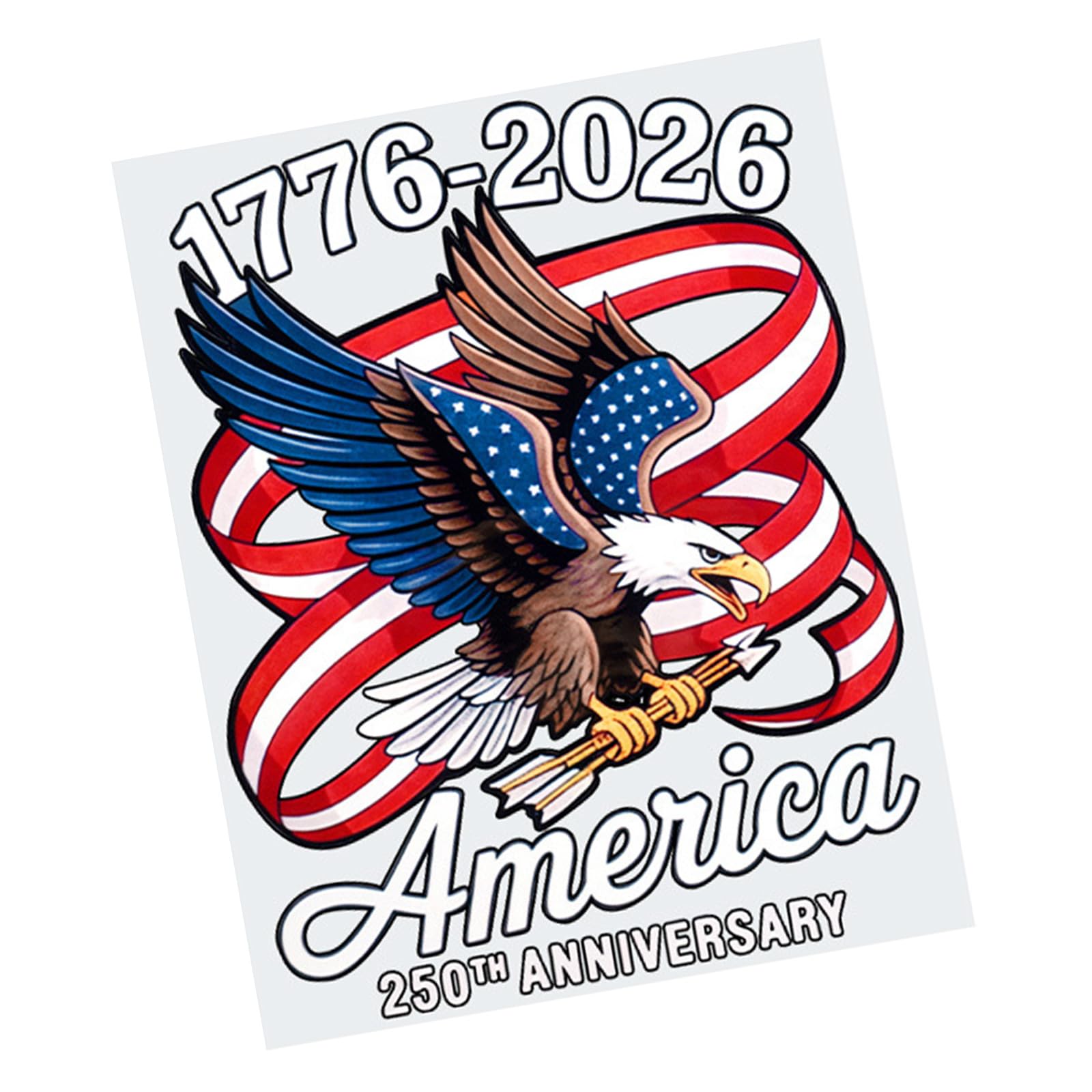 Easy to Apply Removable Patriotics Decal for Wall Car and More Using Durability Waterproof Vinyls Construction Durability Decal